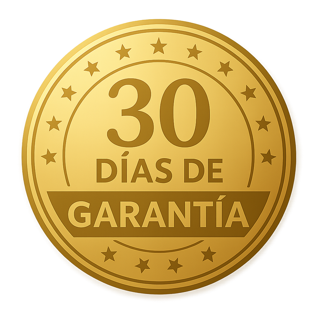 Sello dorado de 30 Días de Garantía para la compra del producto Night V-Go. Satisfacción garantizada.
