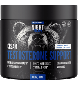 Crema Tópica Night V-Go para el **Soporte de la Vitalidad** y el Bienestar Masculino, 30ml.